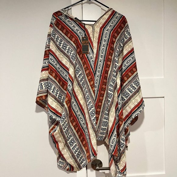 Coachella Boho Tribal Print Shawl - Picture 3 of 4